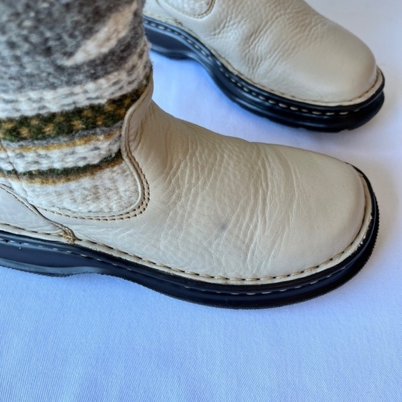 Born Southwestern Aztec style tapestry wool and leather midi boot - Picture 6 of 12